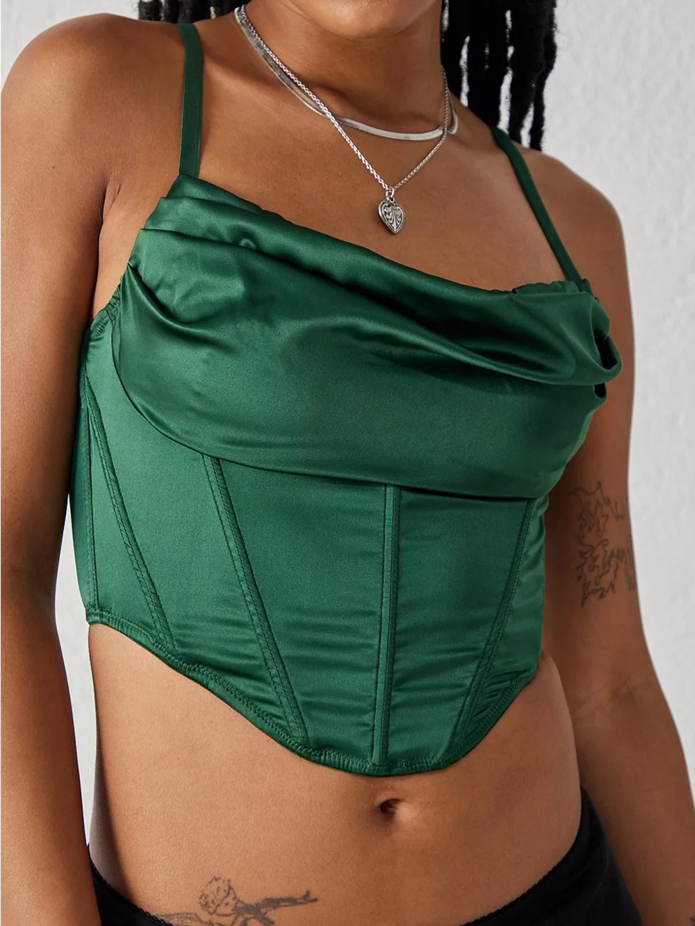 Urban Outfitters Lexi Satin Corset Top